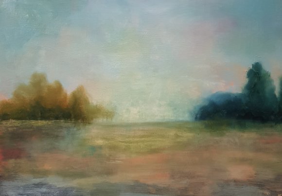 Эмоциональный пейзаж с сияющим горизонтом