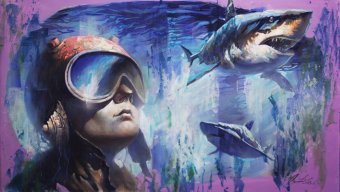 Painting "OBSERVER XB5." by painter Dobrodiy Alexandr acrylic canvas at Jose Art Gallery