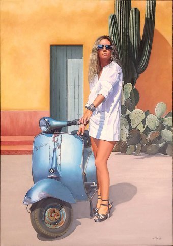 Malarstwo "En plein soleil", malarz Francesco Capello olej płótno w Jose Art Gallery