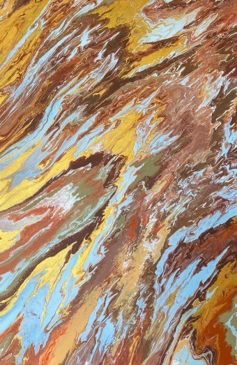 Pintura "The Last Colors", pintor Lana Glim acrílico lienzo en Jose Art Gallery