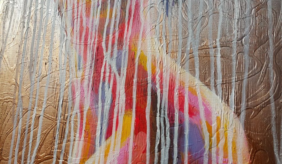Additional view 1: Contemporary Art Nude Painting Bather by painter Viktoria Lapteva acrylic canvas 
