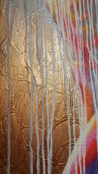 Additional view 2: Contemporary Art Nude Painting Bather by painter Viktoria Lapteva acrylic canvas 