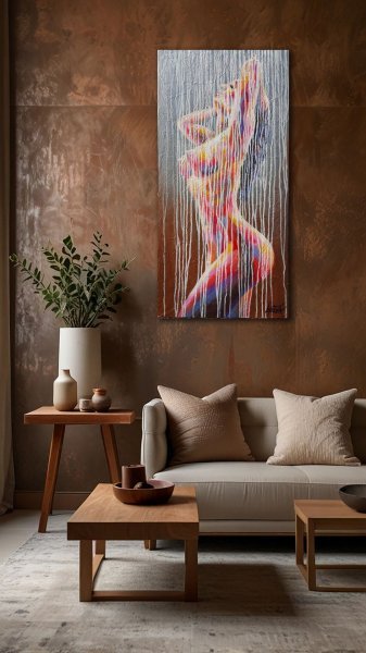 Additional view 6: Contemporary Art Nude Painting Bather by painter Viktoria Lapteva acrylic canvas 