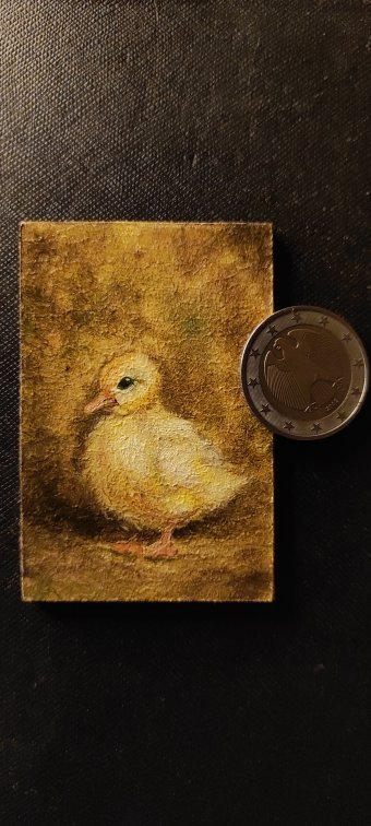 Drawing "Anatroccolo" by illustrator Arsen Davtyan oil paint wood at Jose Art Gallery