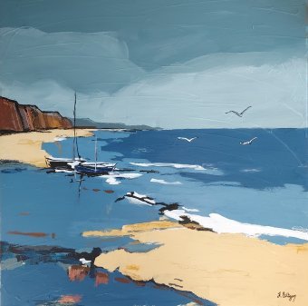 Живопись "Спокойные берега", живописец Axelle Biltgen акрил холст в Jose Art Gallery