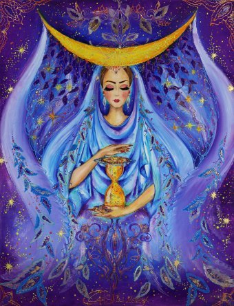 Живопись "Космическая гармония. Мифология и Искусство", живописец Hanna Soloviova смешанная техника холст в Jose Art Gallery