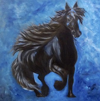 Galloping Black Fury