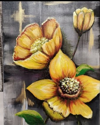 Painting "Spring Mood" by painter Natali acrylic cardboard at Jose Art Gallery