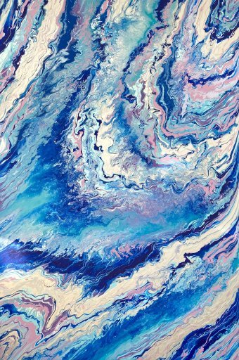 Painting "Dreams of the Ocean" by painter Lana Glim acrylic canvas at Jose Art Gallery