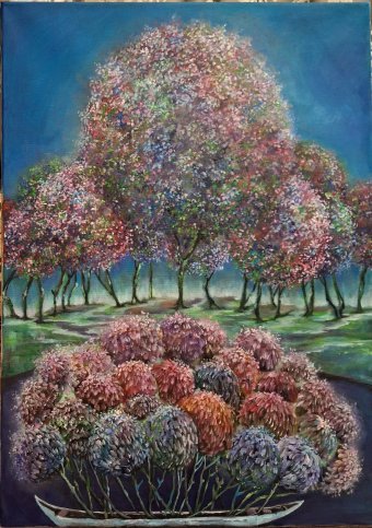 Malarstwo "Kraina Faritail 2", malarz Inesa Skeliova olej płótno w Jose Art Gallery