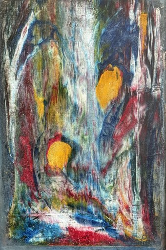 Живопись "Путь к радости. Райский сад и водопад", живописец Lora Paulava масло дерево в Jose Art Gallery