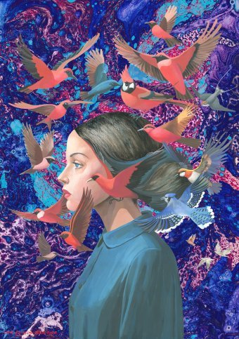 Arte digitale "Indeterminismo dell'essere...", artista digitale Lana Korolievskaia alla Jose Art Gallery