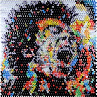 Панк-портрет Сіда Вішеса з Sex Pistols