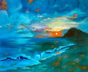 Turquoise Sunset
