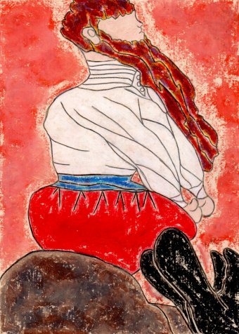 Pintura "Un cosaco ruso", pintor JackMichel pastel papel en Jose Art Gallery