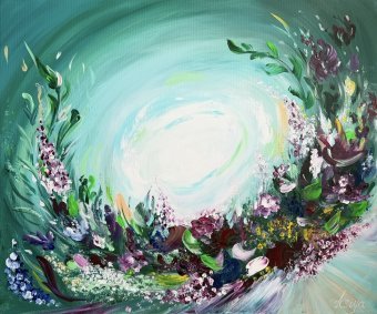 Графіка "Гімн весни", ілюстратор Asiya Ray аерозольна фарба полотно в Jose Art Gallery