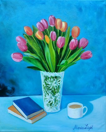 Vaz with tulips