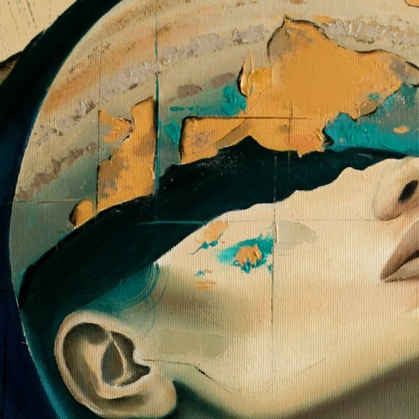 Additional view 4: Conceptual Portrait Painting Gravitation by painter Yulianna Tulinova oil canvas 