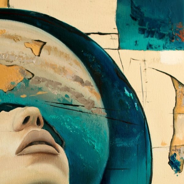 Additional view 8: Conceptual Portrait Painting Gravitation by painter Yulianna Tulinova oil canvas 