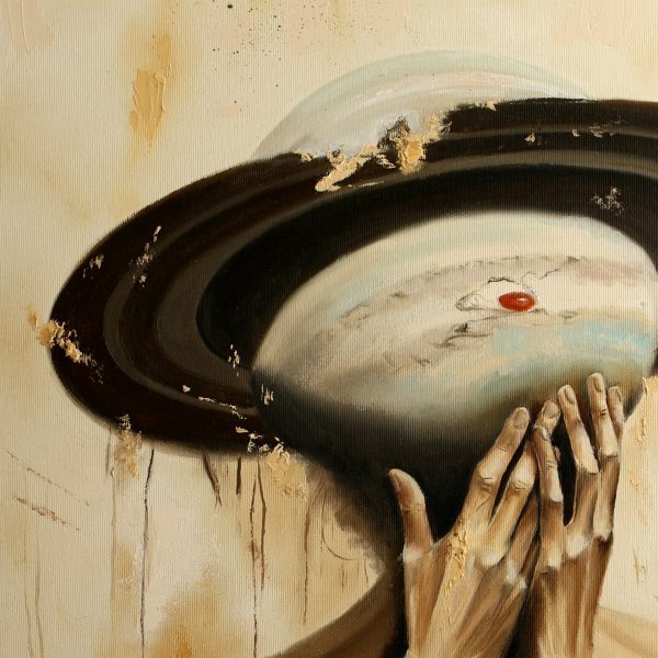 Additional view 8: Conceptual Portrait Painting Thoughts of the universe by painter Yulianna Tulinova oil canvas 