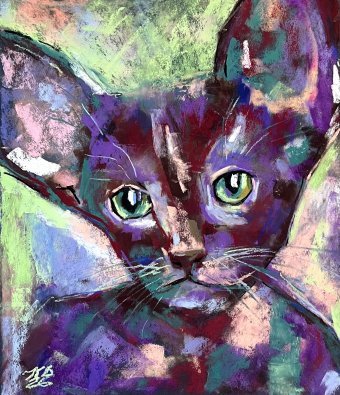 Hope in the Eyes of a Purple Cat