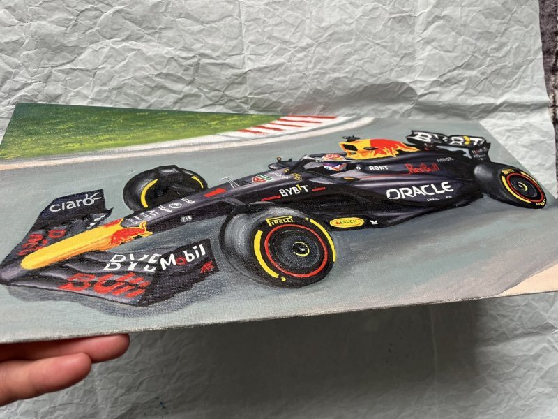 Red Bull Racing F1 Car Thrill Drawing - Stepan Ribkevich