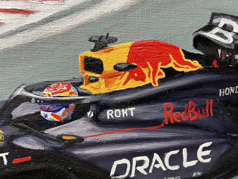 Red Bull Racing F1 Car Thrill Drawing - Stepan Ribkevich
