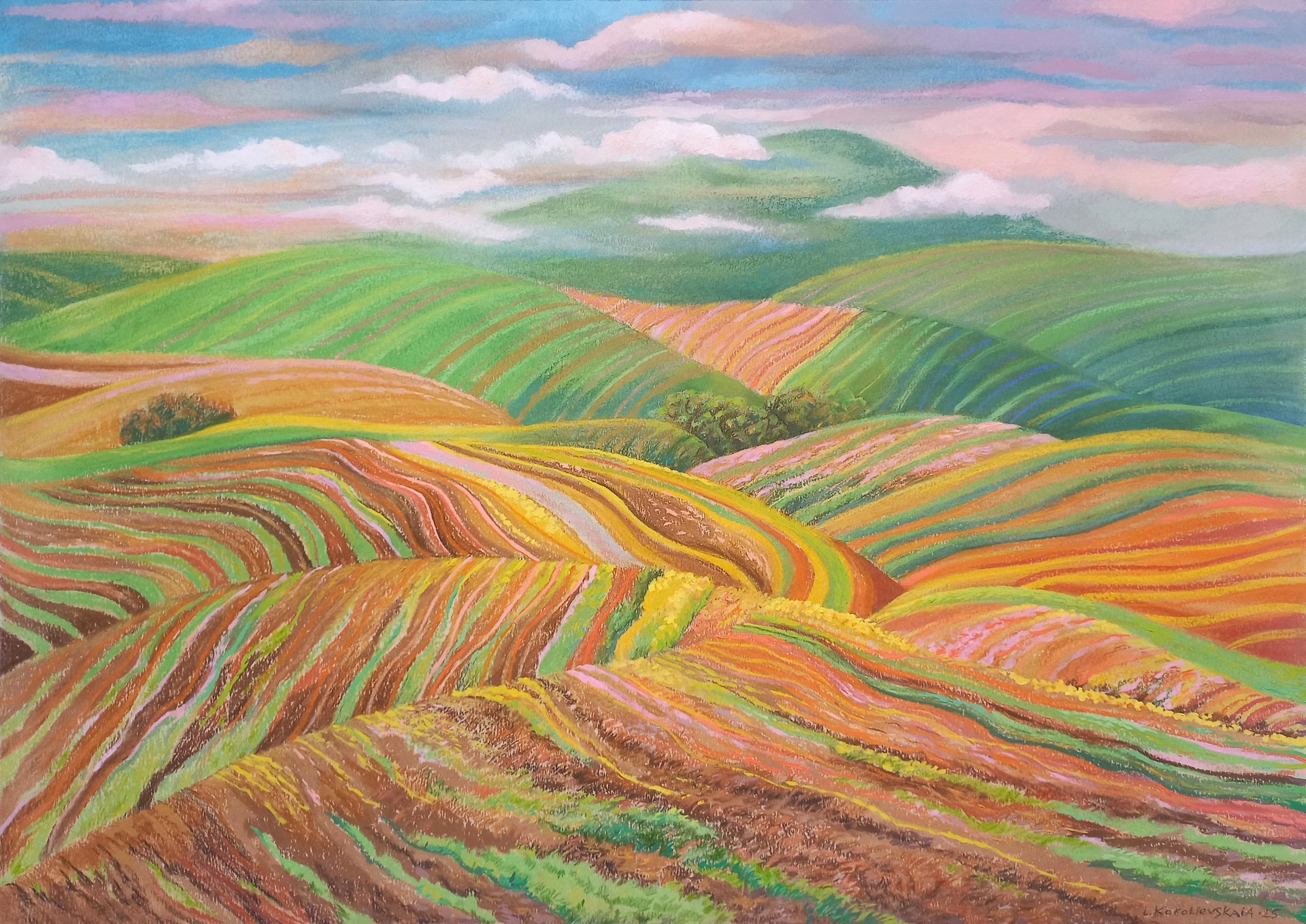 A deep connection to being amo Painting by Lana Korolievskaia