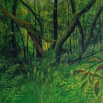 Painting "Paradise" by painter bernardino acrylic canvas at Jose Art Gallery