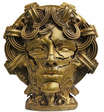 Sculpture "Ancient Chronos Bronze Sculpture Symbolism" by sculptor Krzysztof Plonka Bronze at Jose Art Gallery
