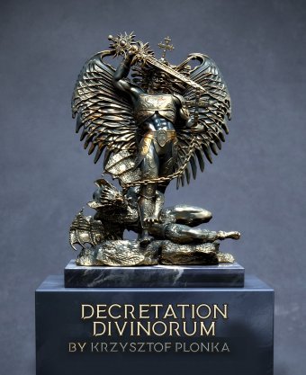 Sculpture "Divine Decree" by sculptor Krzysztof Plonka Bronze at Jose Art Gallery