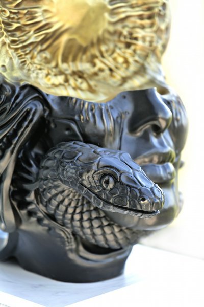 Additional view 7: Baroque Mythological Sculpture Nurse Venus Duality Bronze Sculpture by sculptor Krzysztof Plonka Bronze 