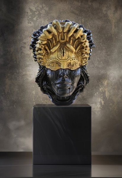 Image supplémentaire 3: Baroque Portrait Sculpture "Infirmière 40 cm", sculpteur Krzysztof Plonka Bronze 