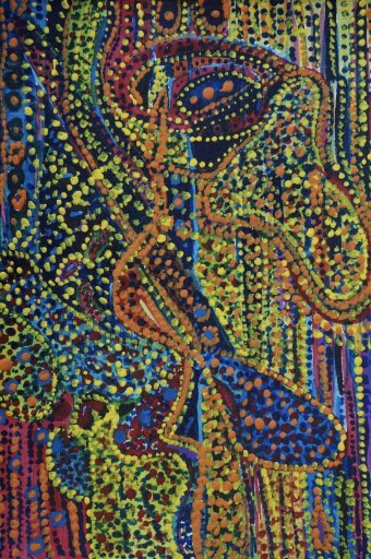 Pittura "KOSMOS", pittore Dagmara Wrona pittura a tempera carta alla Jose Art Gallery