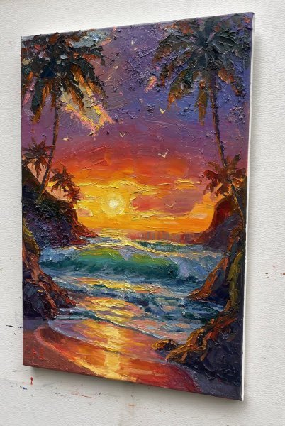 Additional view 2: Impressionism Marine Art Painting Sea by painter Yevgeny Chernyakovsky oil canvas 