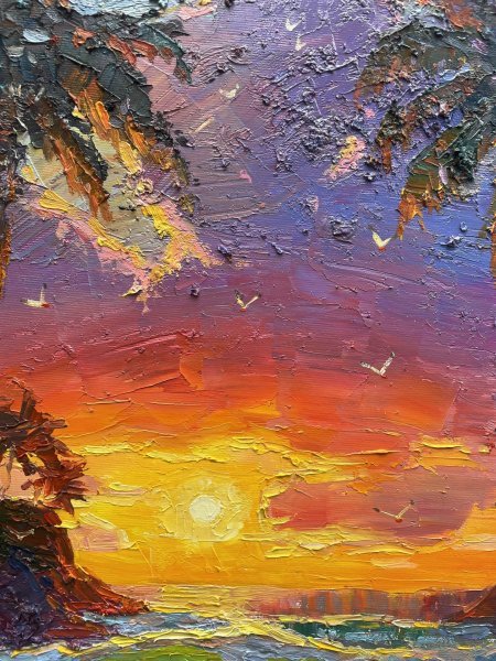 Additional view 4: Impressionism Marine Art Painting Sea by painter Yevgeny Chernyakovsky oil canvas 