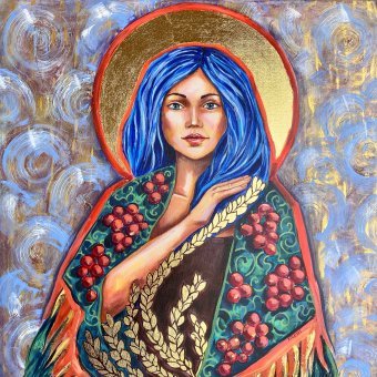 Живопись "Украинский дух Золотой Урожай", живописец Tatiana Kolosai акрил холст в Jose Art Gallery