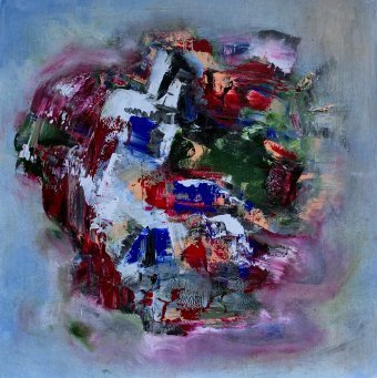 Painting "Pulse of Life" by painter Lora Paulava oil canvas at Jose Art Gallery