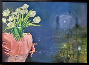 Painting "Untitled" by painter Wiktoria Mazovetska oil canvas at Jose Art Gallery