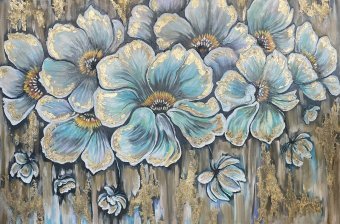 Painting "Sunlight – the radiance of awakening" by painter Oksana Almiz alkyd canvas at Jose Art Gallery