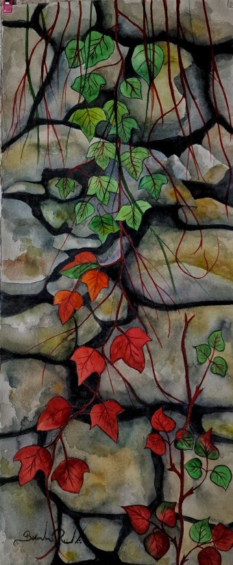 Painting "Nature" by painter bernardino watercolor paper at Jose Art Gallery