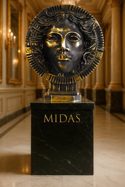 Image supplémentaire 1: Classique Mythologique Sculpture "Symbole de puissance de la sculpture en bronze de Midas", sculpteur Krzysztof Plonka Bronze 