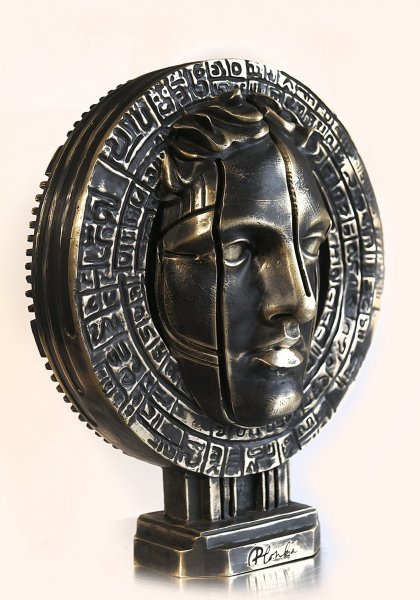 Image supplémentaire 2: Classique Mythologique Sculpture "Symbole de puissance de la sculpture en bronze de Midas", sculpteur Krzysztof Plonka Bronze 