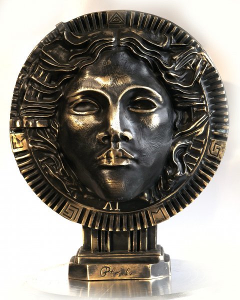Image supplémentaire 5: Classique Mythologique Sculpture "Symbole de puissance de la sculpture en bronze de Midas", sculpteur Krzysztof Plonka Bronze 