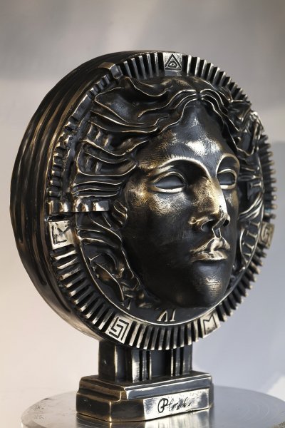Image supplémentaire 6: Classique Mythologique Sculpture "Symbole de puissance de la sculpture en bronze de Midas", sculpteur Krzysztof Plonka Bronze 