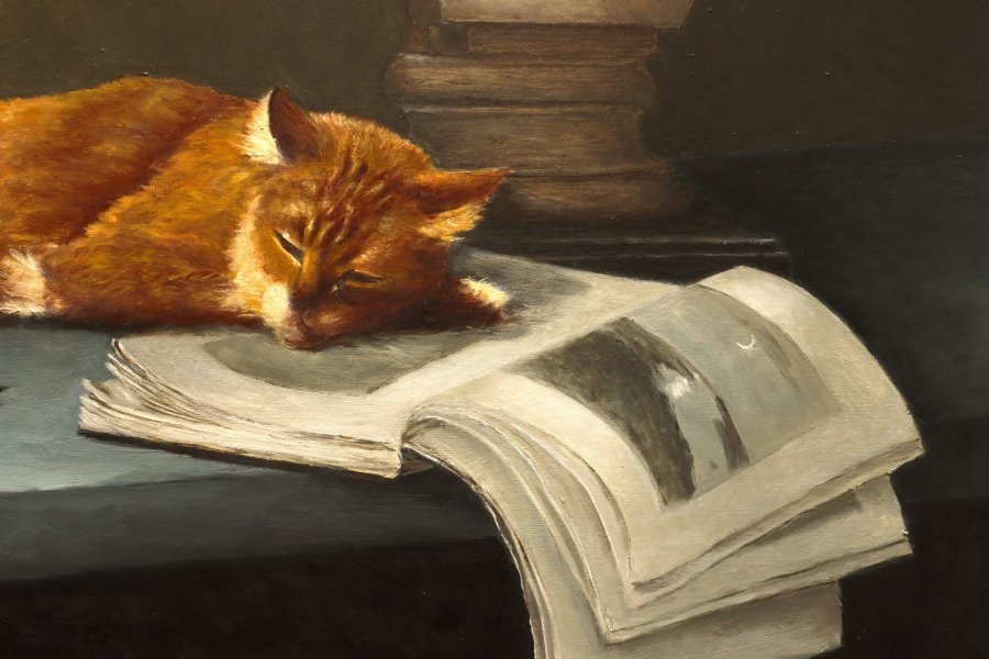Additional view 3: Impressionism Still-Life Painting Nostalgia by painter Oleg Baulin oil canvas 
