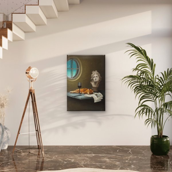 Additional view 7: Impressionism Still-Life Painting Nostalgia by painter Oleg Baulin oil canvas 