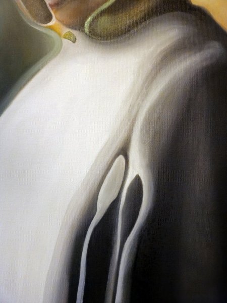 Additional view 2: Modern Portrait Painting MARRIAGE by painter Stefano Mazzolini oil canvas 