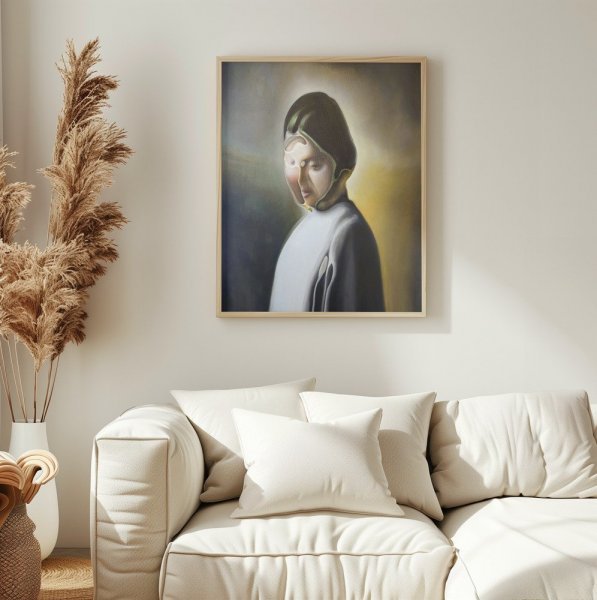 Additional view 9: Modern Portrait Painting MARRIAGE by painter Stefano Mazzolini oil canvas 