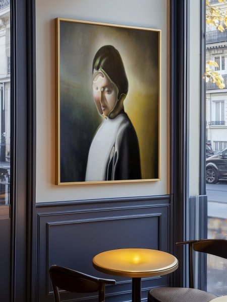 Additional view 10: Modern Portrait Painting MARRIAGE by painter Stefano Mazzolini oil canvas 